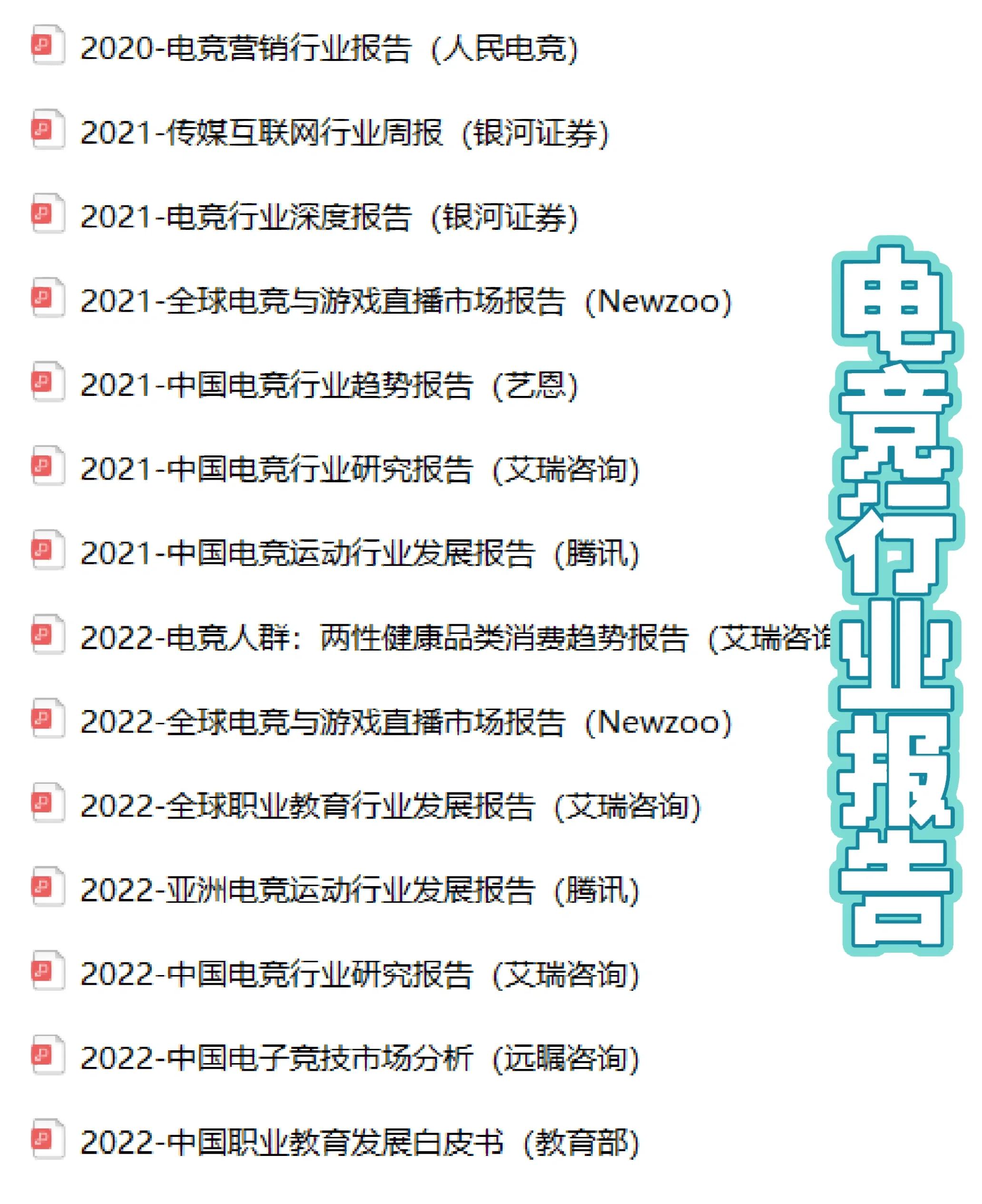 新兴电竞运动项目不断涌现，丰富行业内容